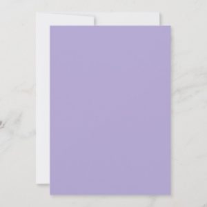 Rustic Purple Lace Wedding Invitations - back