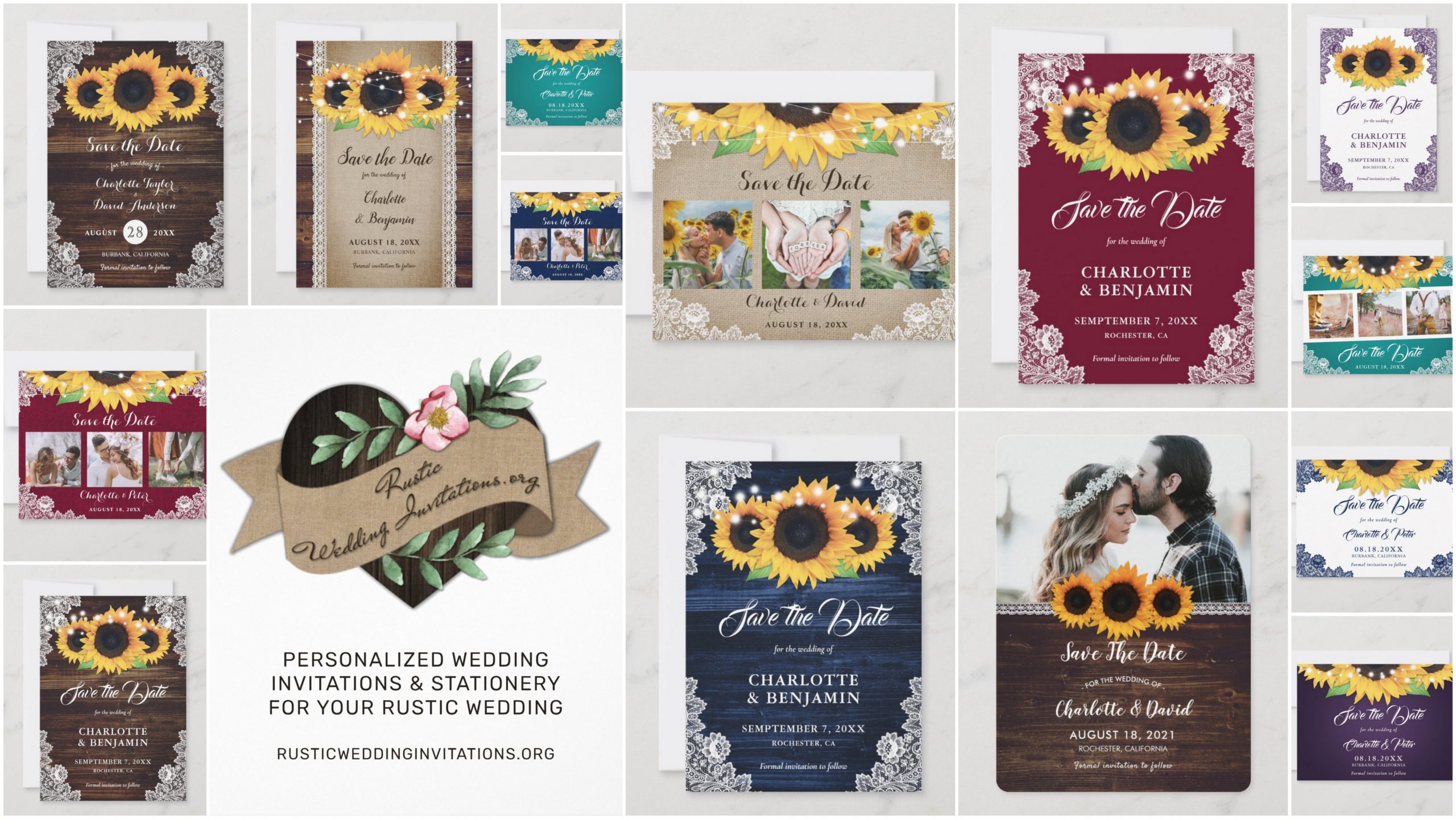 Sunflower Save The Dates