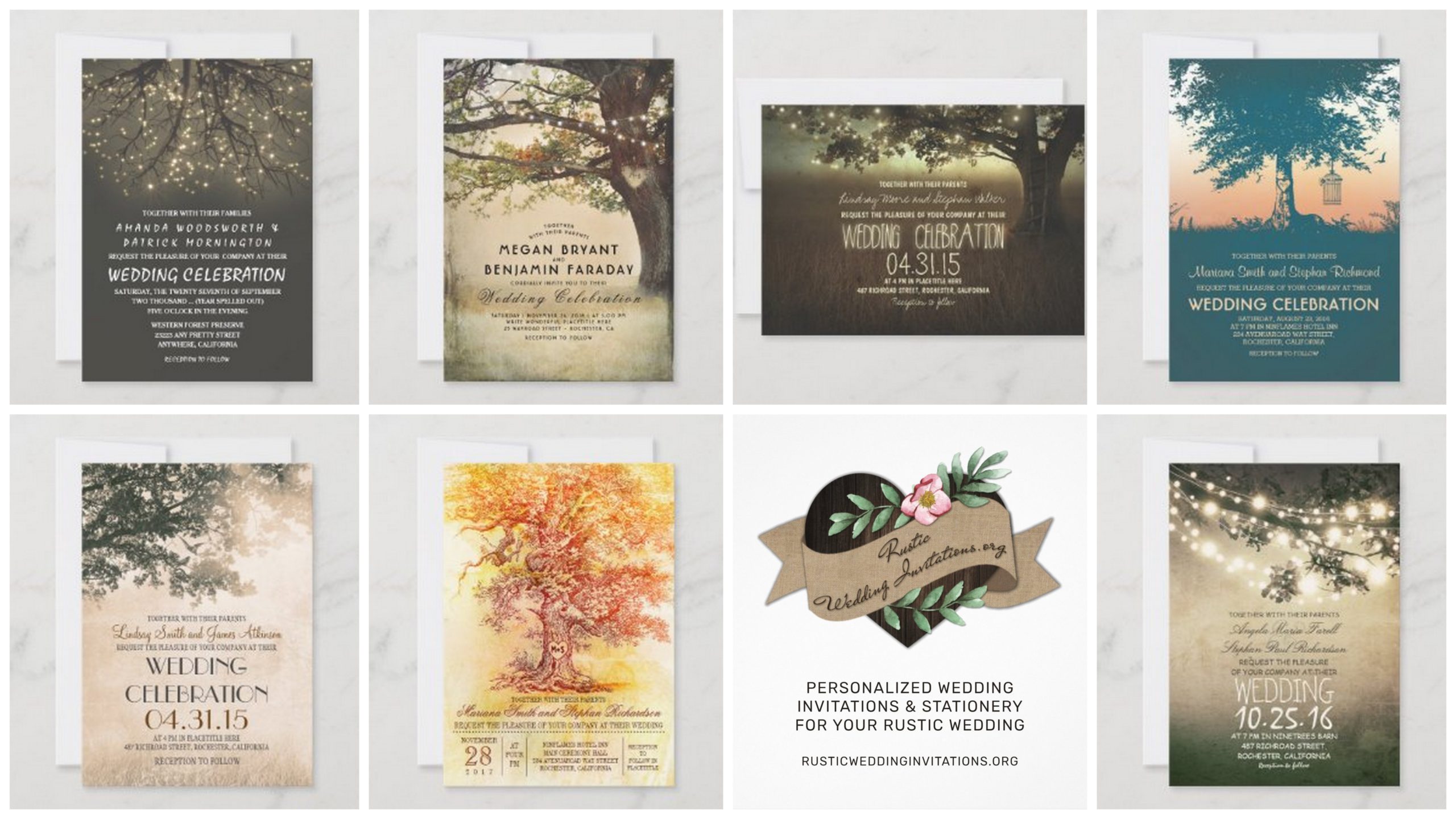 Tree Wedding Invitations