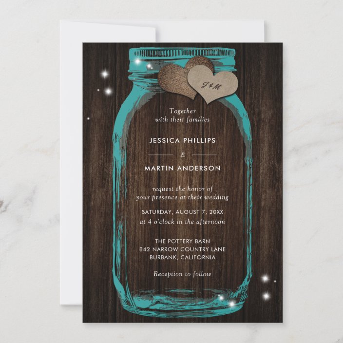 Wood Wedding Invitations
